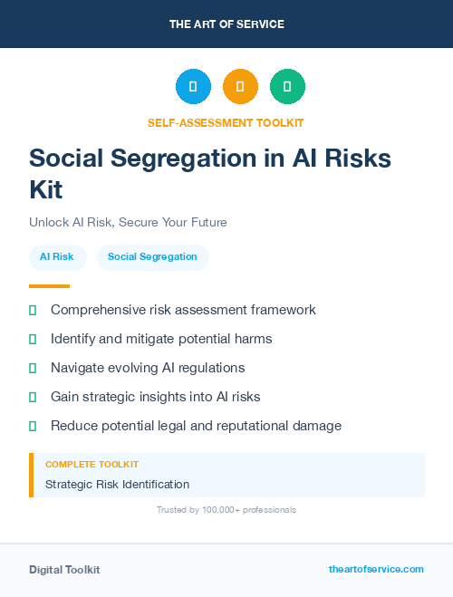 Social Segregation in AI Risks Kit