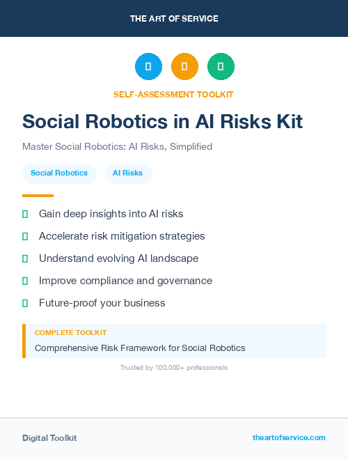 Social Robotics in AI Risks Kit