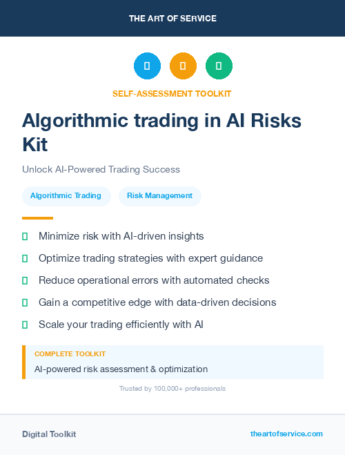Algorithmic trading in AI Risks Kit