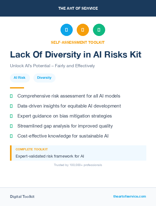 Lack Of Diversity in AI Risks Kit