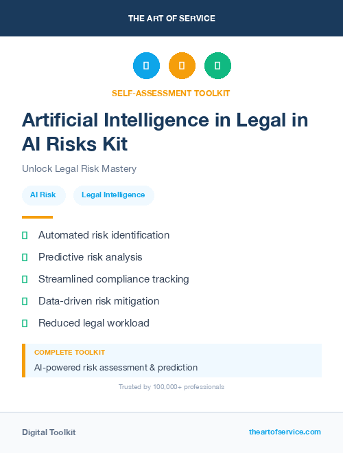 Artificial Intelligence in Legal in AI Risks Kit