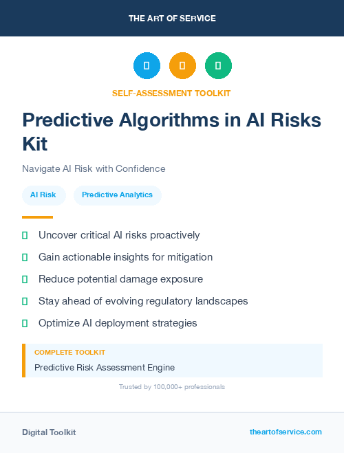 Predictive Algorithms in AI Risks Kit