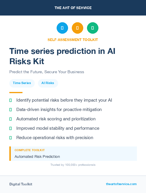 Time series prediction in AI Risks Kit