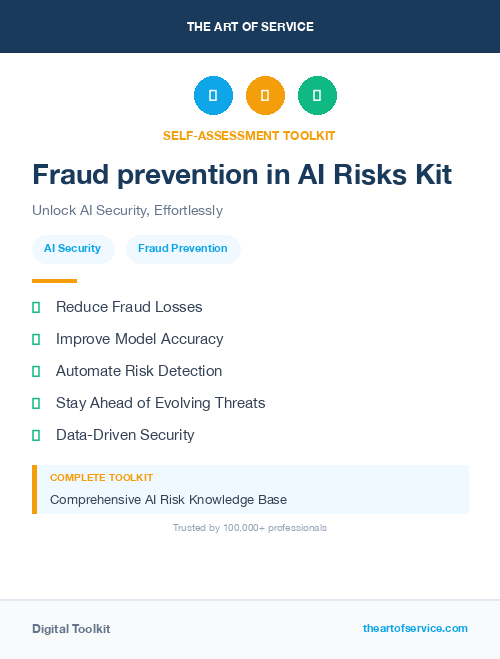 Fraud prevention in AI Risks Kit