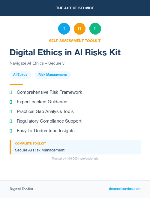 Digital Ethics in AI Risks Kit