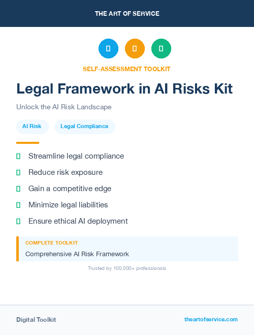 Legal Framework in AI Risks Kit