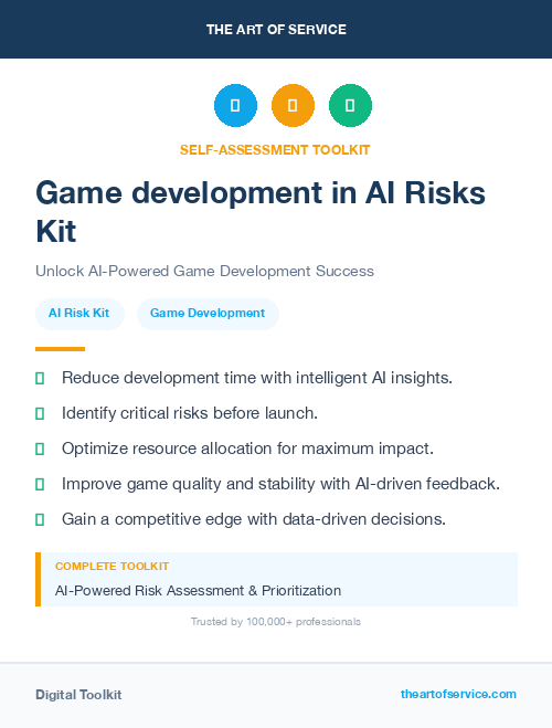 Game development in AI Risks Kit