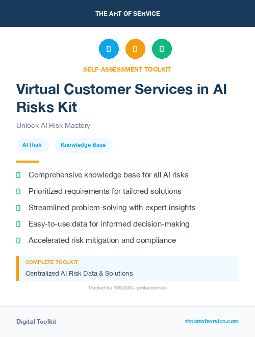 Virtual Customer Services in AI Risks Kit