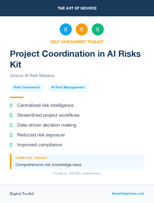 Project Coordination in AI Risks Kit