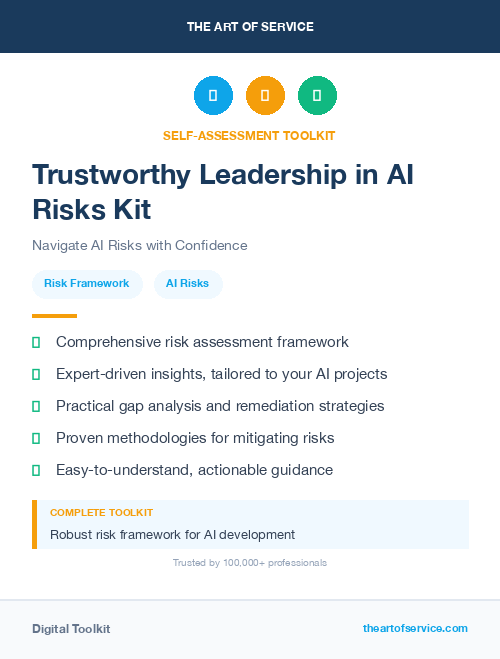 Trustworthy Leadership in AI Risks Kit