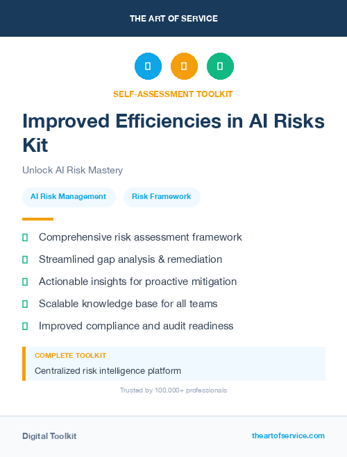 Improved Efficiencies in AI Risks Kit