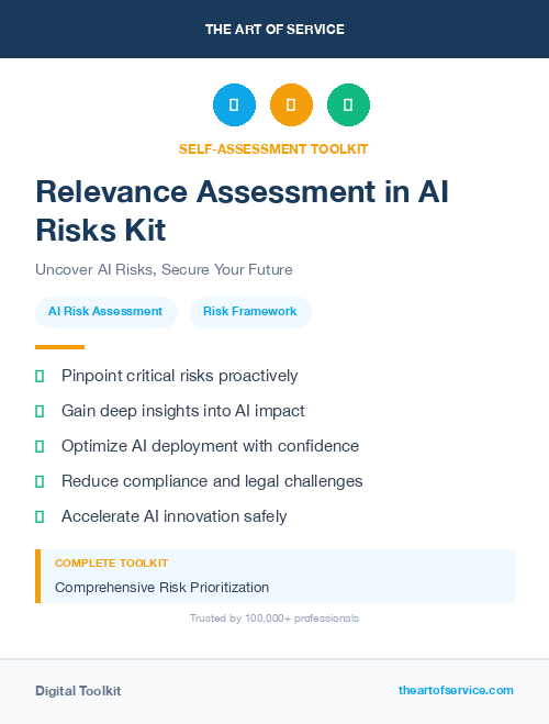 Relevance Assessment in AI Risks Kit