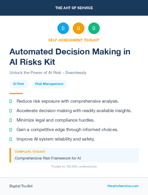 Automated Decision Making in AI Risks Kit