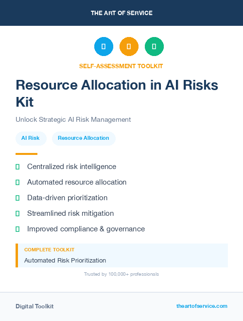 Resource Allocation in AI Risks Kit