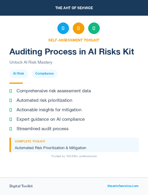 Auditing Process in AI Risks Kit
