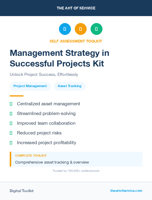 Management Strategy in Successful Projects Kit
