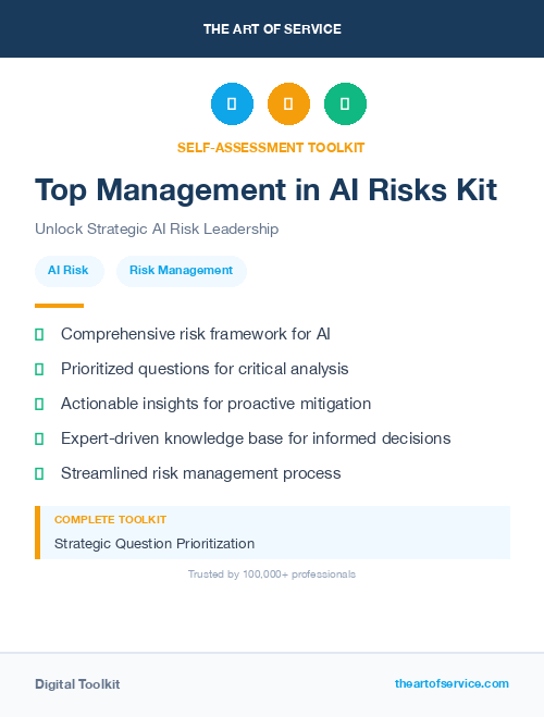 Top Management in AI Risks Kit