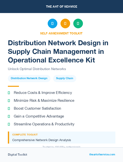 Distribution Network Design in Supply Chain Management in Operational Excellence Kit