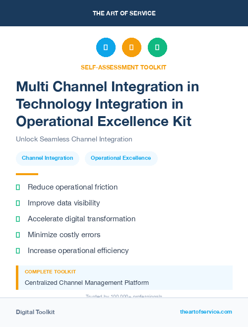 Multi Channel Integration in Technology Integration in Operational Excellence Kit