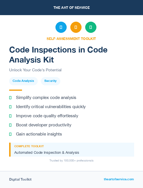 Code Inspections in Code Analysis Kit