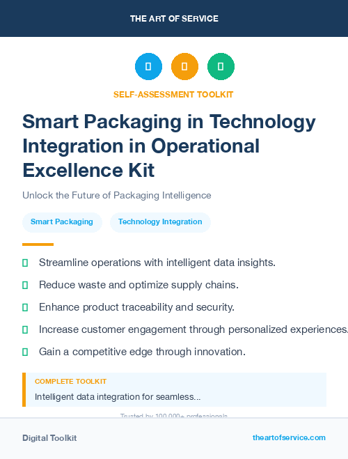 Smart Packaging in Technology Integration in Operational Excellence Kit