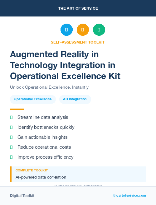 Augmented Reality in Technology Integration in Operational Excellence Kit