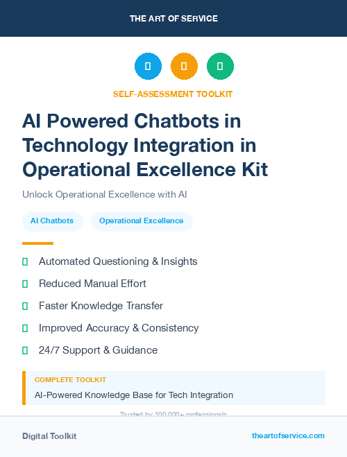 AI Powered Chatbots in Technology Integration in Operational Excellence Kit