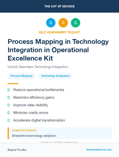 Process Mapping in Technology Integration in Operational Excellence Kit