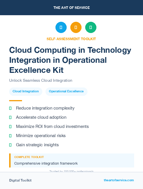 Cloud Computing in Technology Integration in Operational Excellence Kit