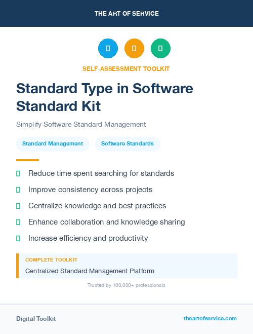 Standard Type in Software Standard Kit