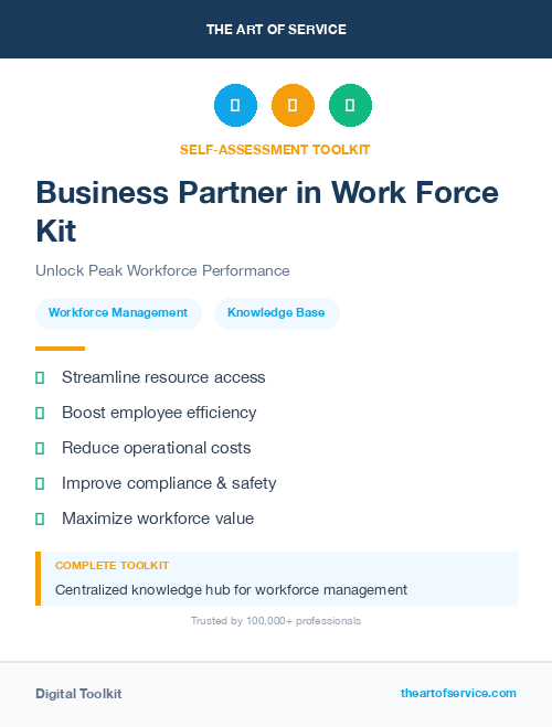 Business Partner in Work Force Kit