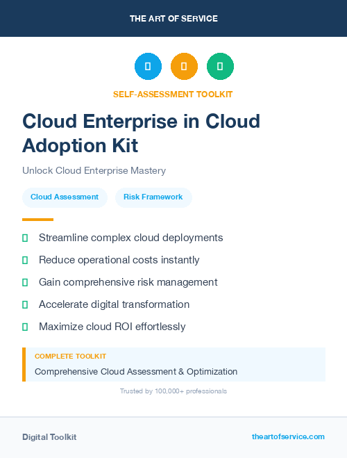Cloud Enterprise in Cloud Adoption Kit