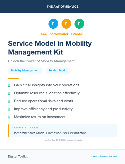 Service Model in Mobility Management Kit