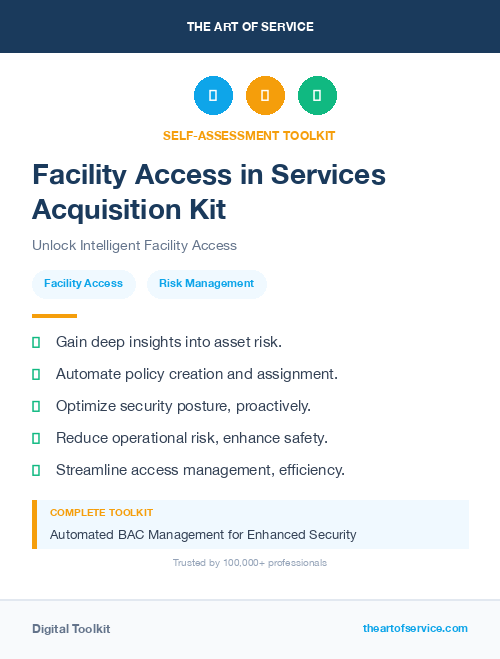 Facility Access in Services Acquisition Kit