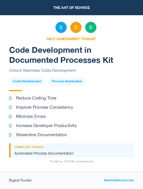 Code Development in Documented Processes Kit