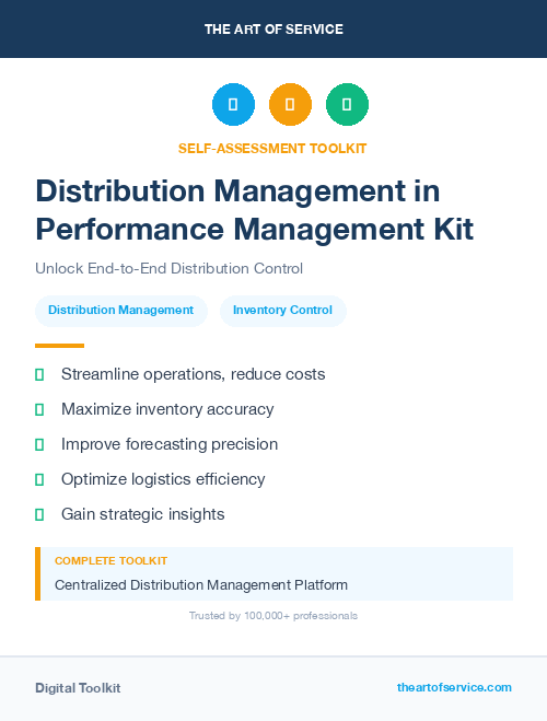 Distribution Management in Performance Management Kit