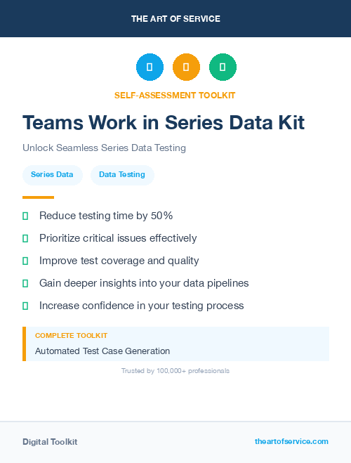 Teams Work in Series Data Kit