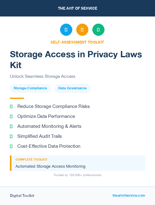 Storage Access in Privacy Laws Kit