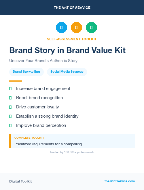 Brand Story in Brand Value Kit
