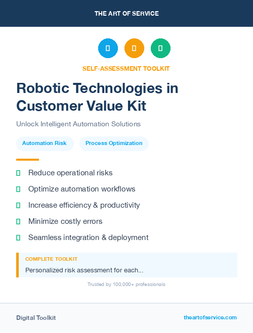 Robotic Technologies in Customer Value Kit
