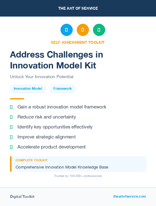 Address Challenges in Innovation Model Kit