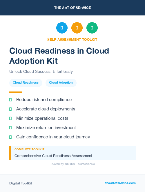 Cloud Readiness in Cloud Adoption Kit