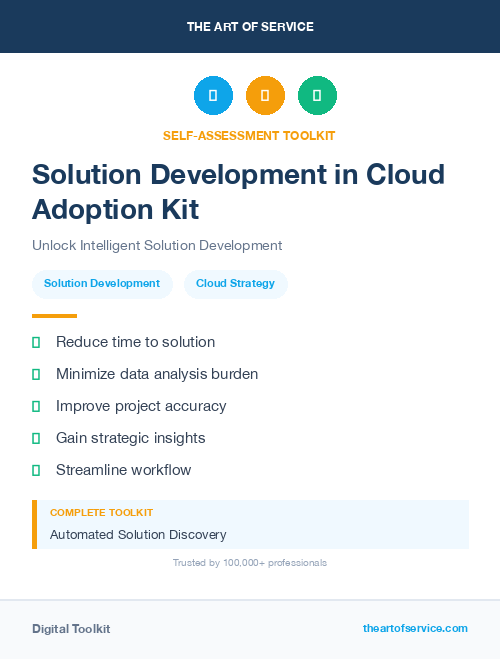 Solution Development in Cloud Adoption Kit
