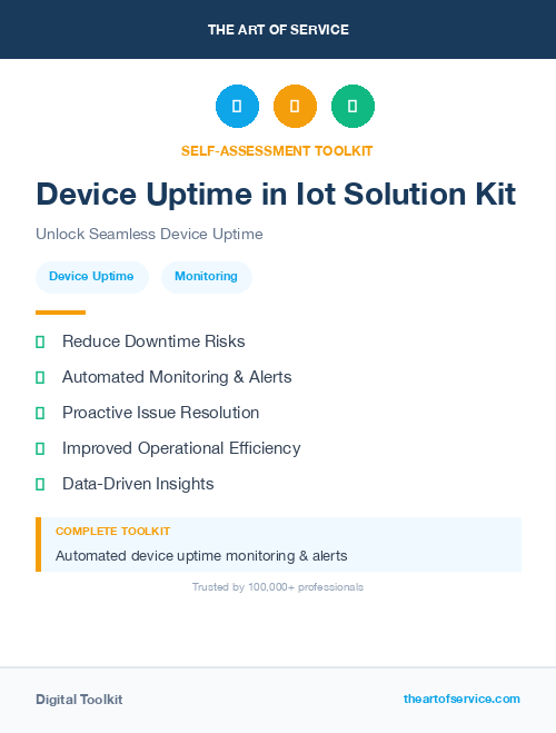 Device Uptime in Iot Solution Kit