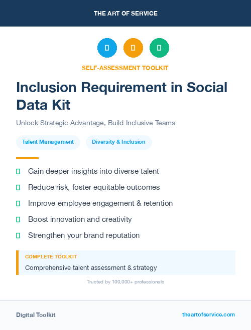 Inclusion Requirement in Social Data Kit