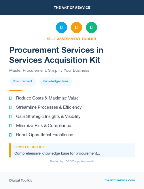 Procurement Services in Services Acquisition Kit