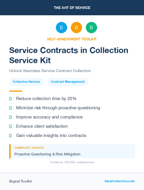 Service Contracts in Collection Service Kit
