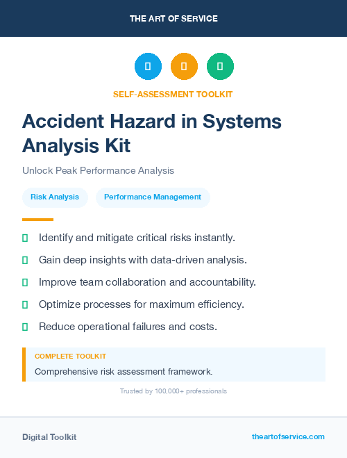Accident Hazard in Systems Analysis Kit
