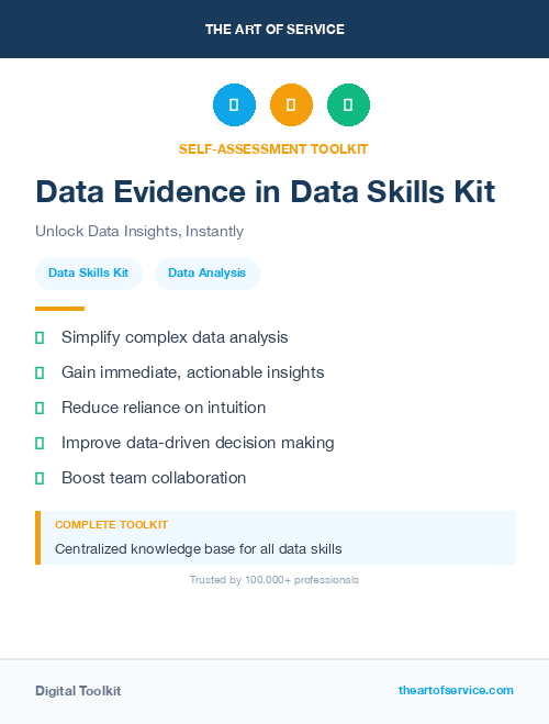 Data Evidence in Data Skills Kit