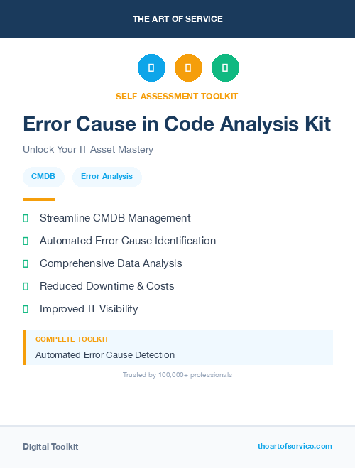 Error Cause in Code Analysis Kit
